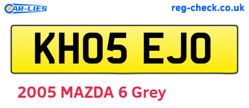 KH05EJO are the vehicle registration plates.