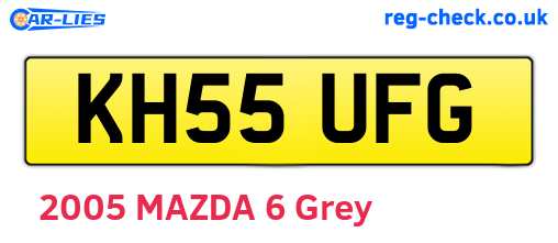 KH55UFG are the vehicle registration plates.