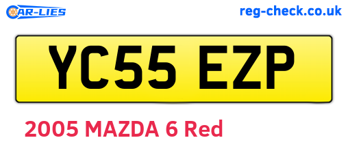 YC55EZP are the vehicle registration plates.