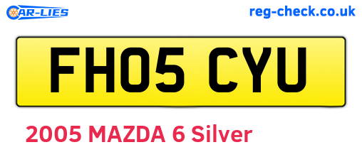 FH05CYU are the vehicle registration plates.