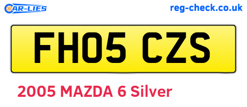 FH05CZS are the vehicle registration plates.