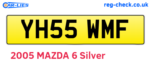 YH55WMF are the vehicle registration plates.