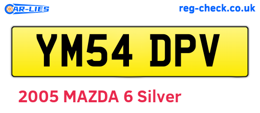 YM54DPV are the vehicle registration plates.