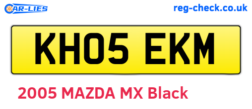 KH05EKM are the vehicle registration plates.