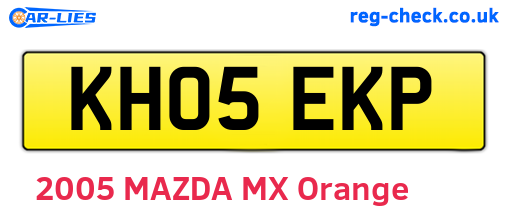 KH05EKP are the vehicle registration plates.