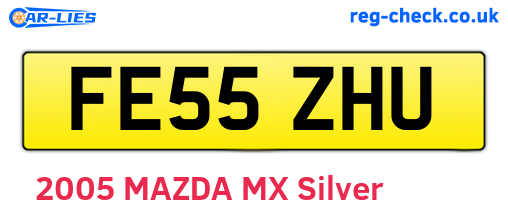 FE55ZHU are the vehicle registration plates.