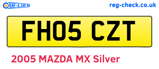 FH05CZT are the vehicle registration plates.