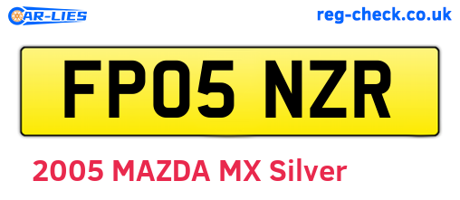 FP05NZR are the vehicle registration plates.