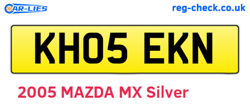 KH05EKN are the vehicle registration plates.