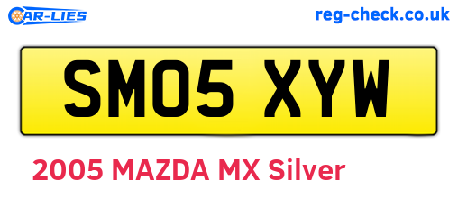 SM05XYW are the vehicle registration plates.