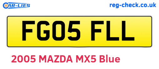 FG05FLL are the vehicle registration plates.