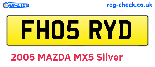 FH05RYD are the vehicle registration plates.