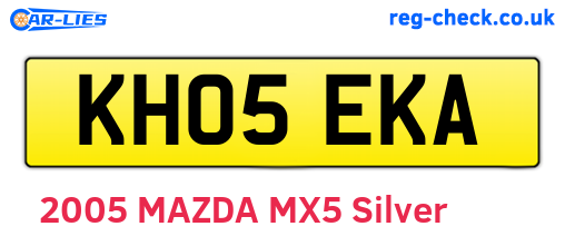 KH05EKA are the vehicle registration plates.