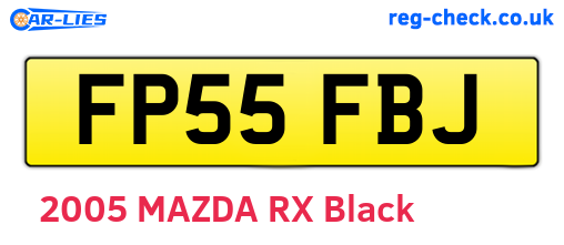 FP55FBJ are the vehicle registration plates.