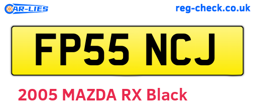 FP55NCJ are the vehicle registration plates.