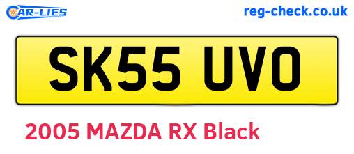 SK55UVO are the vehicle registration plates.