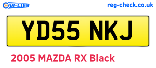 YD55NKJ are the vehicle registration plates.