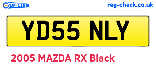 YD55NLY are the vehicle registration plates.