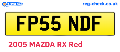 FP55NDF are the vehicle registration plates.