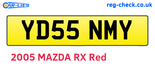 YD55NMY are the vehicle registration plates.