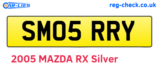 SM05RRY are the vehicle registration plates.