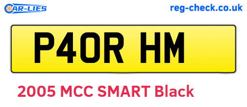 P40RHM are the vehicle registration plates.