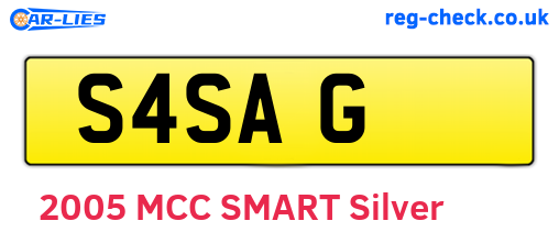 S4SAG are the vehicle registration plates.