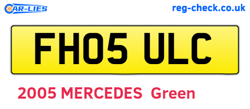FH05ULC are the vehicle registration plates.