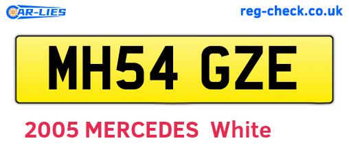 MH54GZE are the vehicle registration plates.