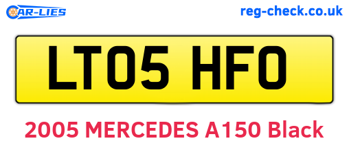 LT05HFO are the vehicle registration plates.