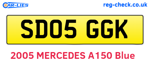 SD05GGK are the vehicle registration plates.