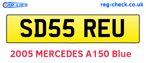 SD55REU are the vehicle registration plates.