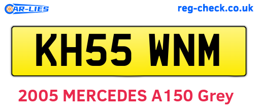 KH55WNM are the vehicle registration plates.