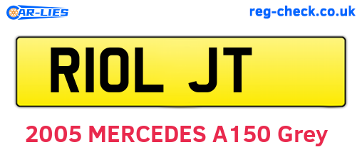 R10LJT are the vehicle registration plates.