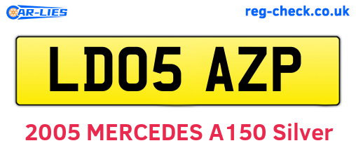 LD05AZP are the vehicle registration plates.