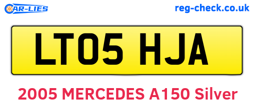 LT05HJA are the vehicle registration plates.