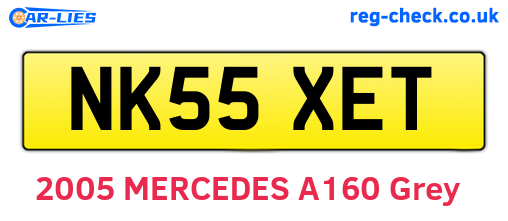 NK55XET are the vehicle registration plates.