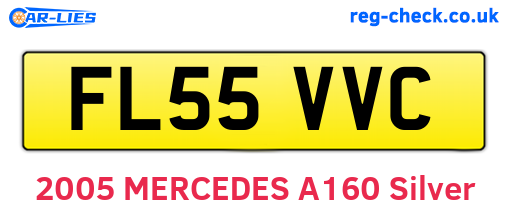 FL55VVC are the vehicle registration plates.