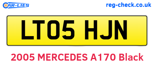 LT05HJN are the vehicle registration plates.
