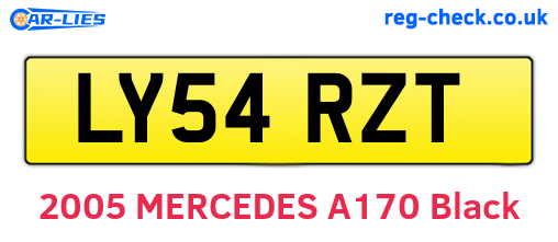 LY54RZT are the vehicle registration plates.