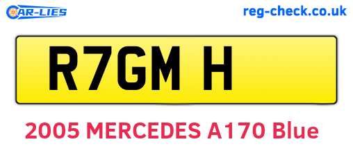 R7GMH are the vehicle registration plates.