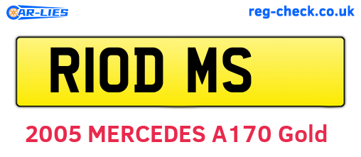 R10DMS are the vehicle registration plates.