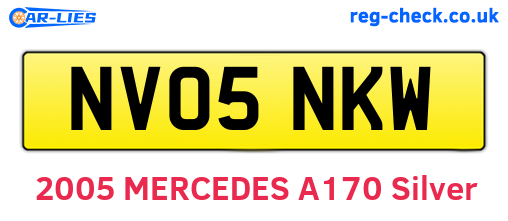 NV05NKW are the vehicle registration plates.