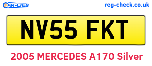 NV55FKT are the vehicle registration plates.