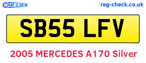 SB55LFV are the vehicle registration plates.