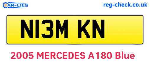N13MKN are the vehicle registration plates.