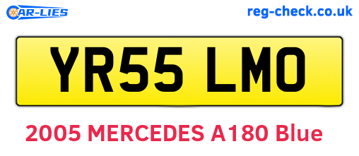 YR55LMO are the vehicle registration plates.