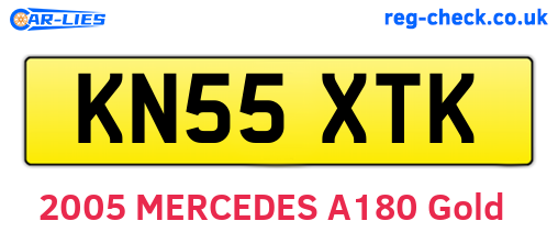 KN55XTK are the vehicle registration plates.