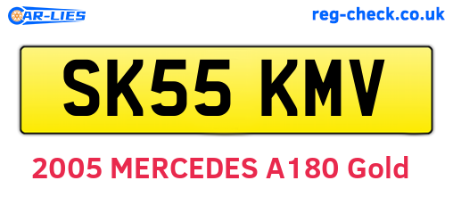 SK55KMV are the vehicle registration plates.