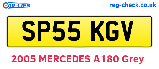 SP55KGV are the vehicle registration plates.